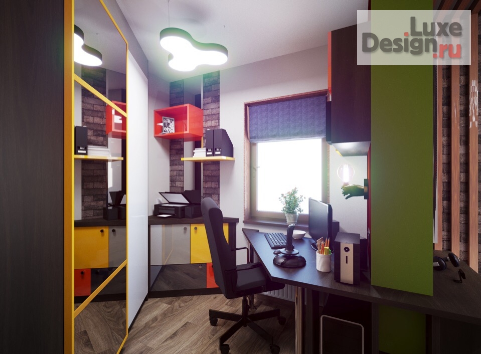 Дизайн интерьера комнаты "Комната  для  мальчика  (14 лет.)" (фото 2)