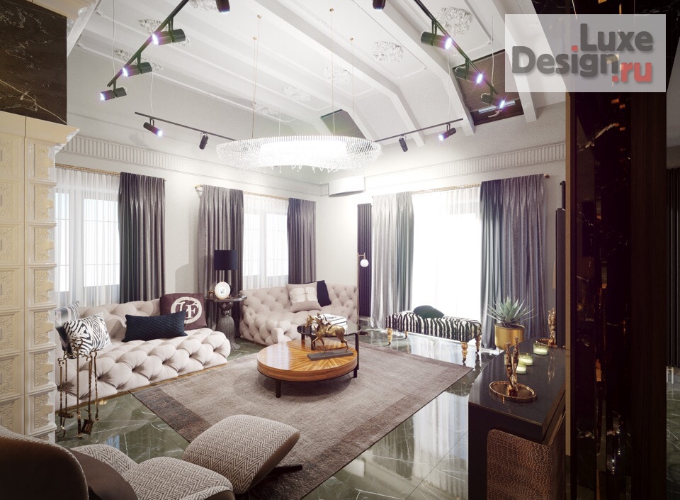 Дизайн интерьера гостиной "Интерьер  частного  дома" (фото 3)