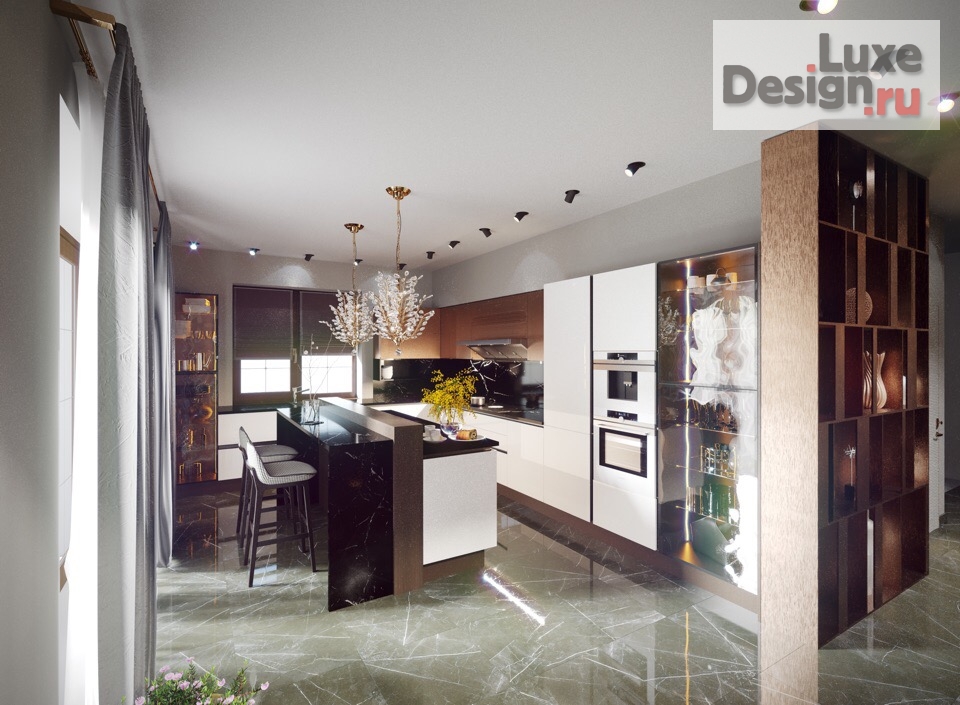 Дизайн интерьера гостиной "Интерьер  частного  дома" (фото 1)