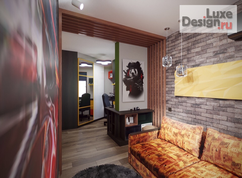 Дизайн интерьера комнаты "Комната  для  мальчика  (14 лет.)" (фото 3)