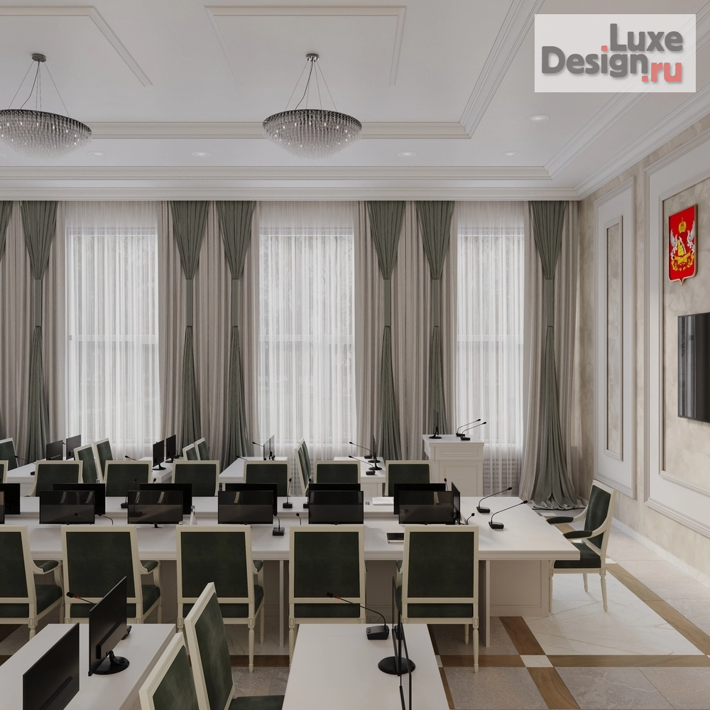Дизайн интерьера офиса "Дизайн залов собраний и вкс" (фото 3)