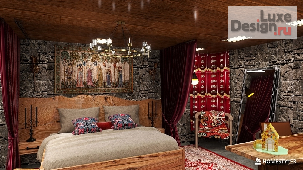 Дизайн интерьера комнаты "Замок рыцаря " (фото 3)