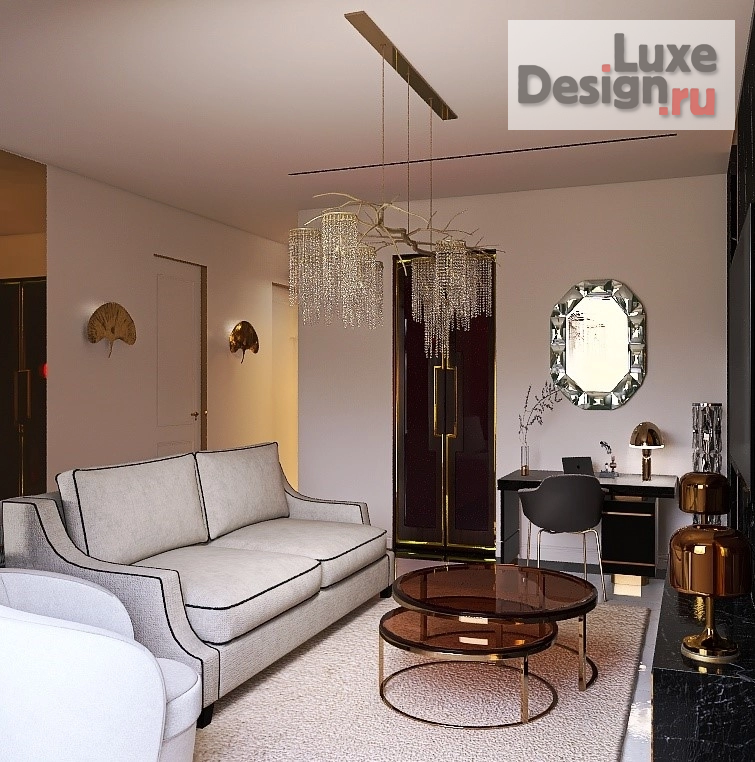 Дизайн интерьера двухкомнатной квартиры "Ар-Деко" (фото 7)