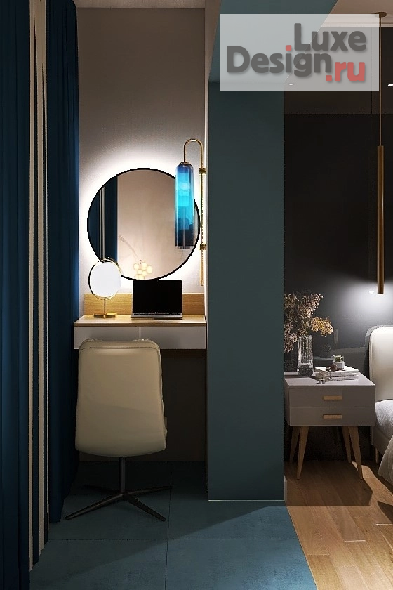 Дизайн интерьера квартиры студии "Морская " (фото 2)