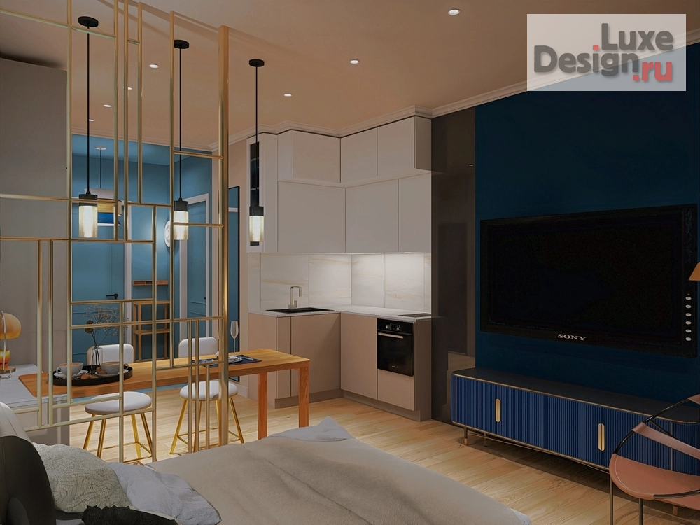 Дизайн интерьера квартиры студии "Морская " (фото 10)