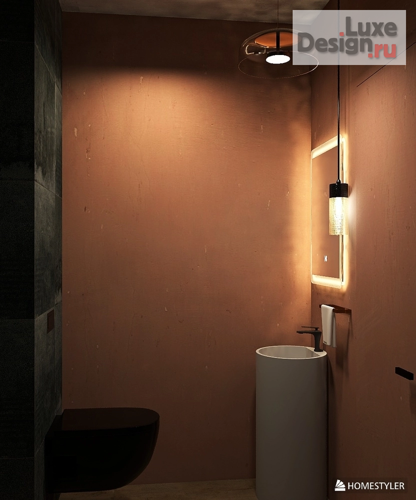 Дизайн интерьера однокомнатной квартиры "Уютный индастриал" (фото 9)