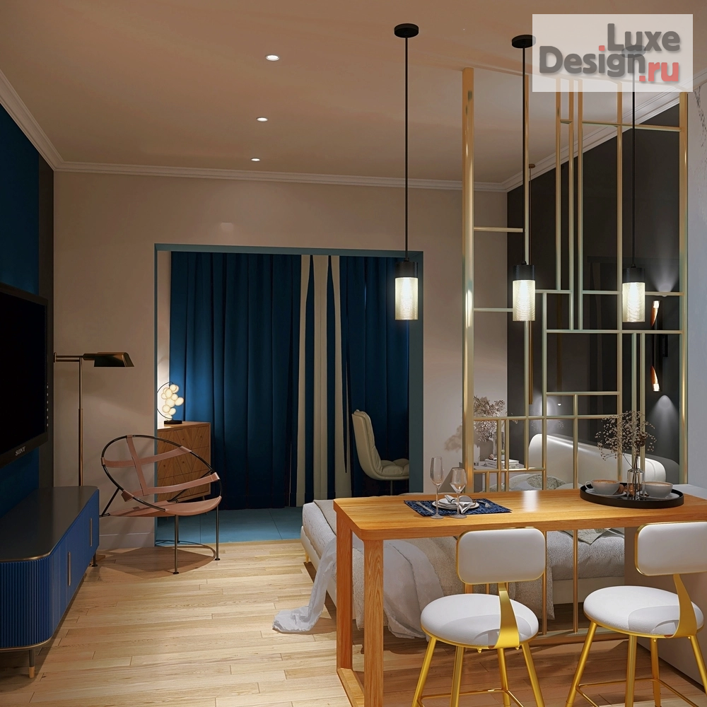 Дизайн интерьера квартиры студии "Морская " (фото 15)