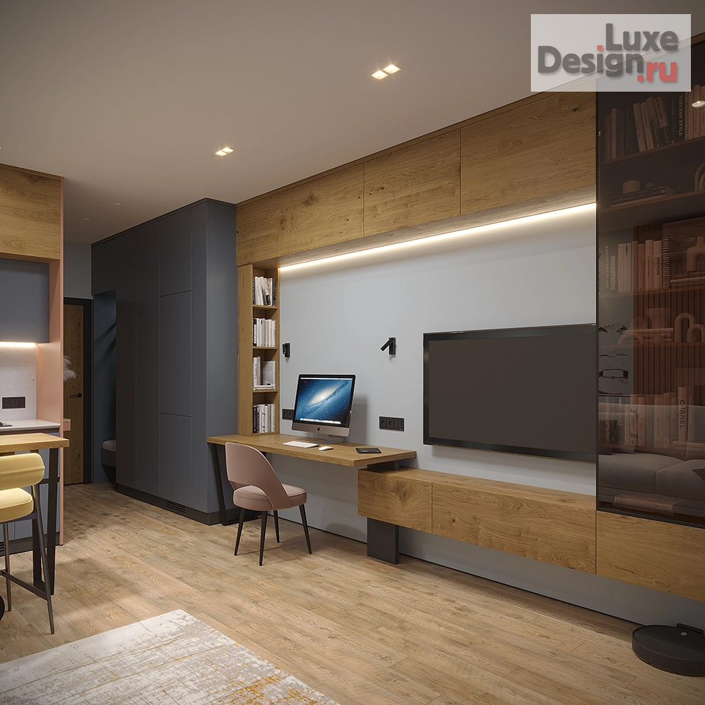 Дизайн интерьера квартиры студии "ЖК Новый Зеленоград МО" (фото 2)