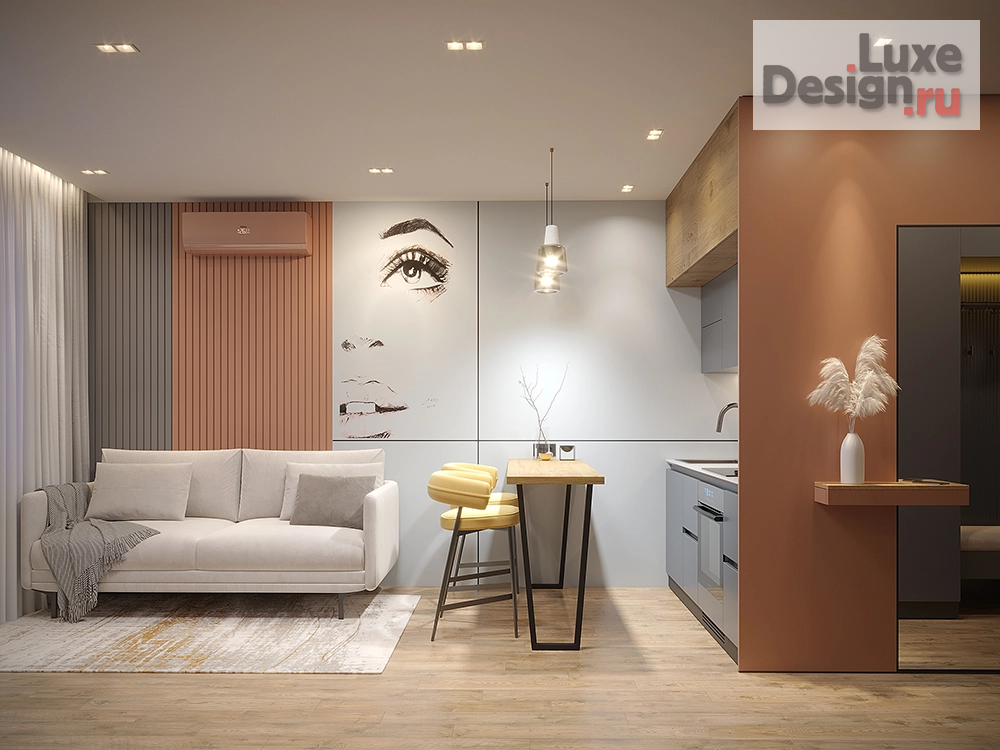 Дизайн интерьера квартиры студии "ЖК Новый Зеленоград МО" (фото 3)