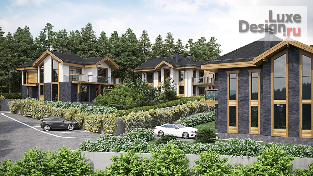 Частная архитектура "Проект коттеджного поселка в г.Сочи Красная поляна" (фото 2)