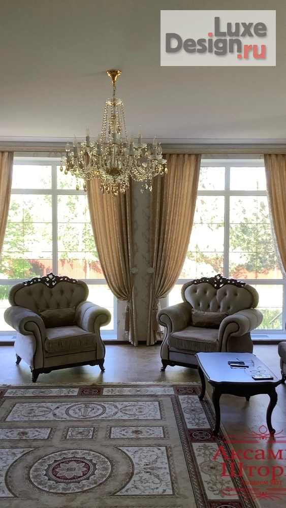 Дизайн интерьера загородного дома "Текстильное оформление в классическом стиле" (фото 1)