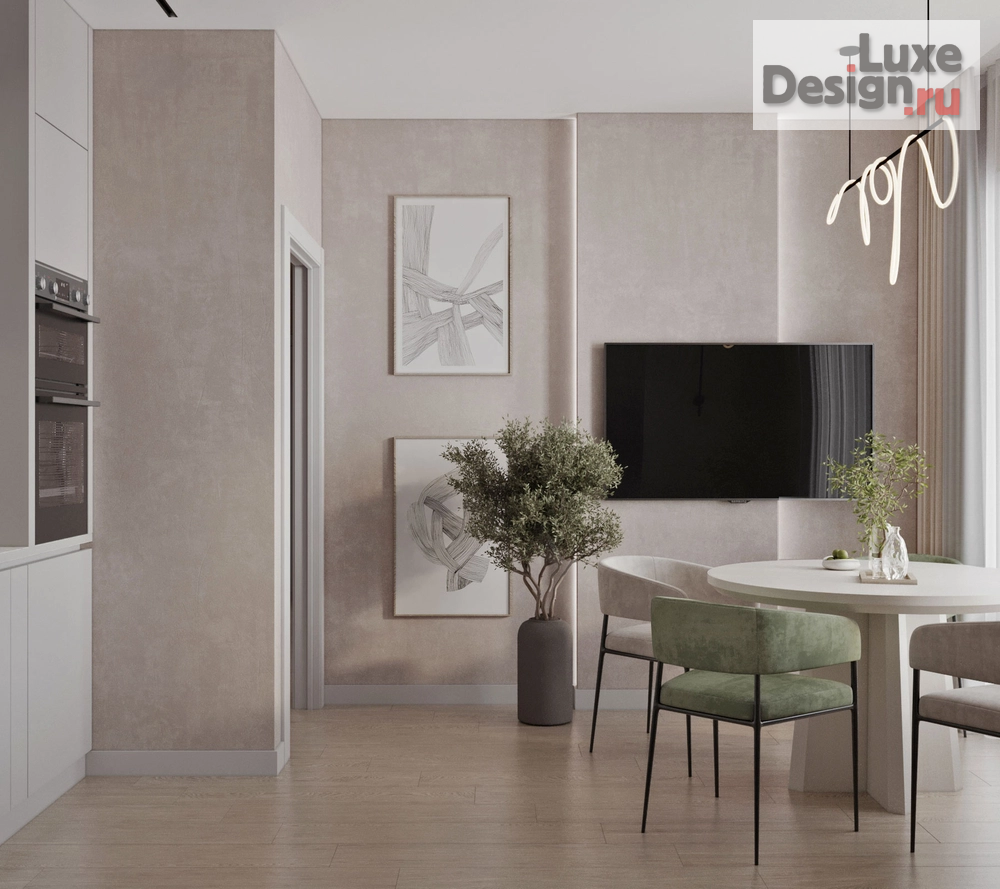 Дизайн интерьера трехкомнатной квартиры "Квартира "В гармонии с природой"" (фото 14)