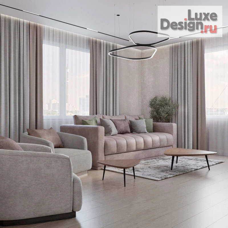 Дизайн интерьера трехкомнатной квартиры "Квартира "В гармонии с природой"" (фото 20)