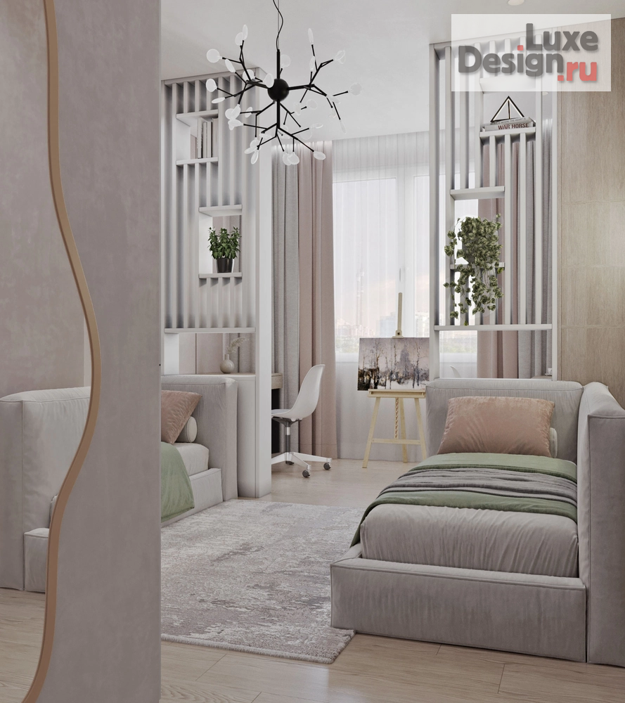 Дизайн интерьера трехкомнатной квартиры "Квартира "В гармонии с природой"" (фото 5)