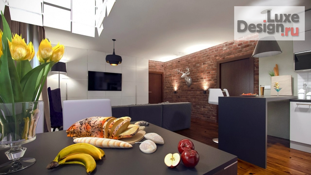 Дизайн интерьера трехкомнатной квартиры "Проект квартиры в ЖК "Пять звезд"" (фото 5)