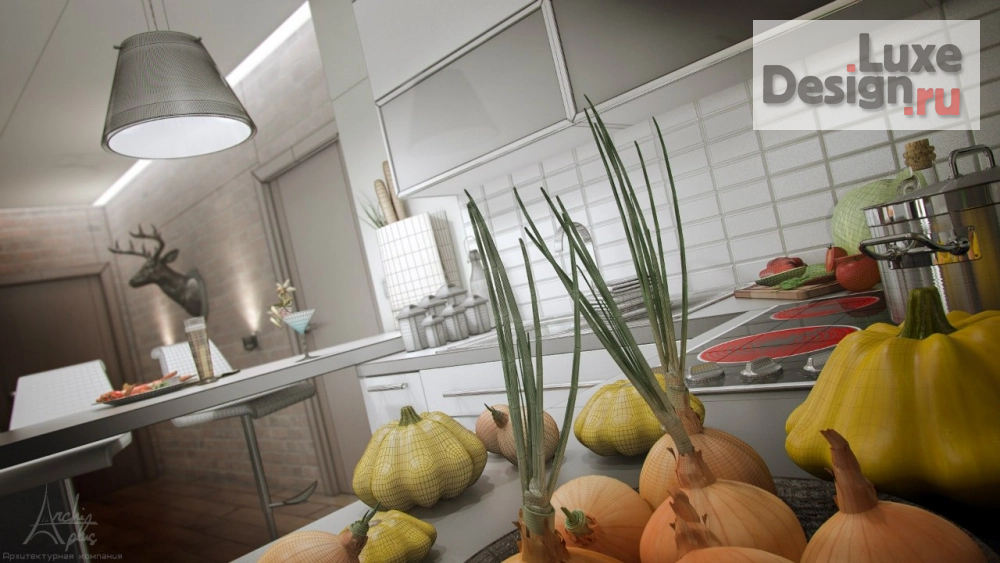 Дизайн интерьера трехкомнатной квартиры "Проект квартиры в ЖК "Пять звезд"" (фото 8)