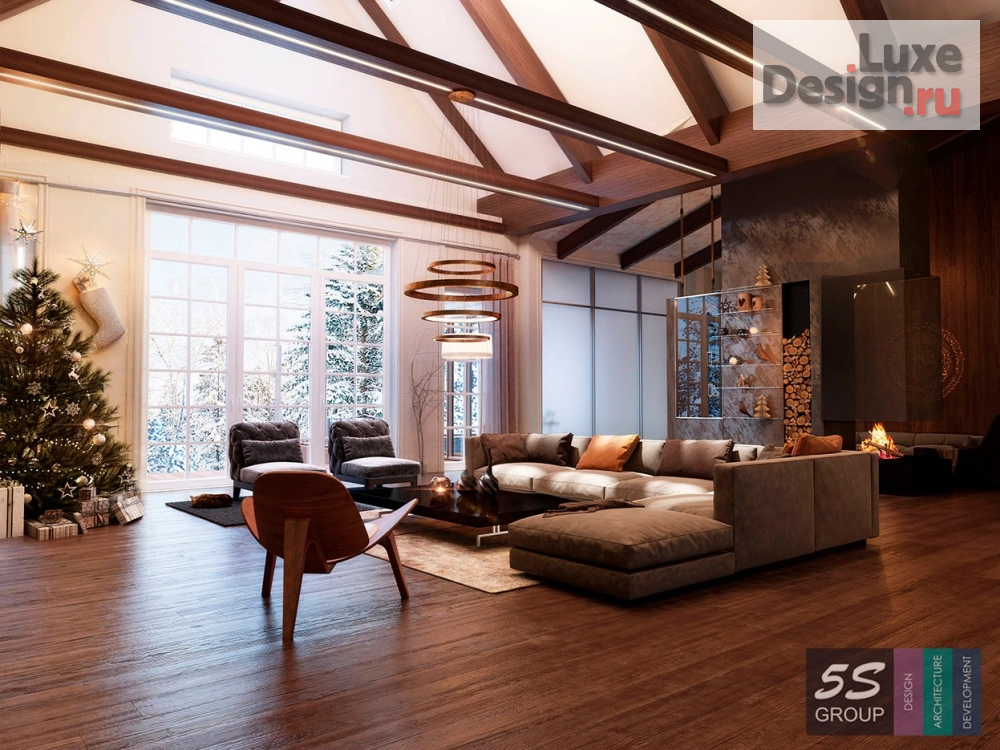 Дизайн интерьера таунхауса "Проект интерьера индивидуального жилого дома" (фото 1)