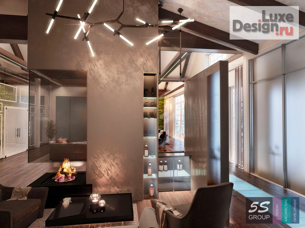 Дизайн интерьера таунхауса "Проект интерьера индивидуального жилого дома" (фото 4)